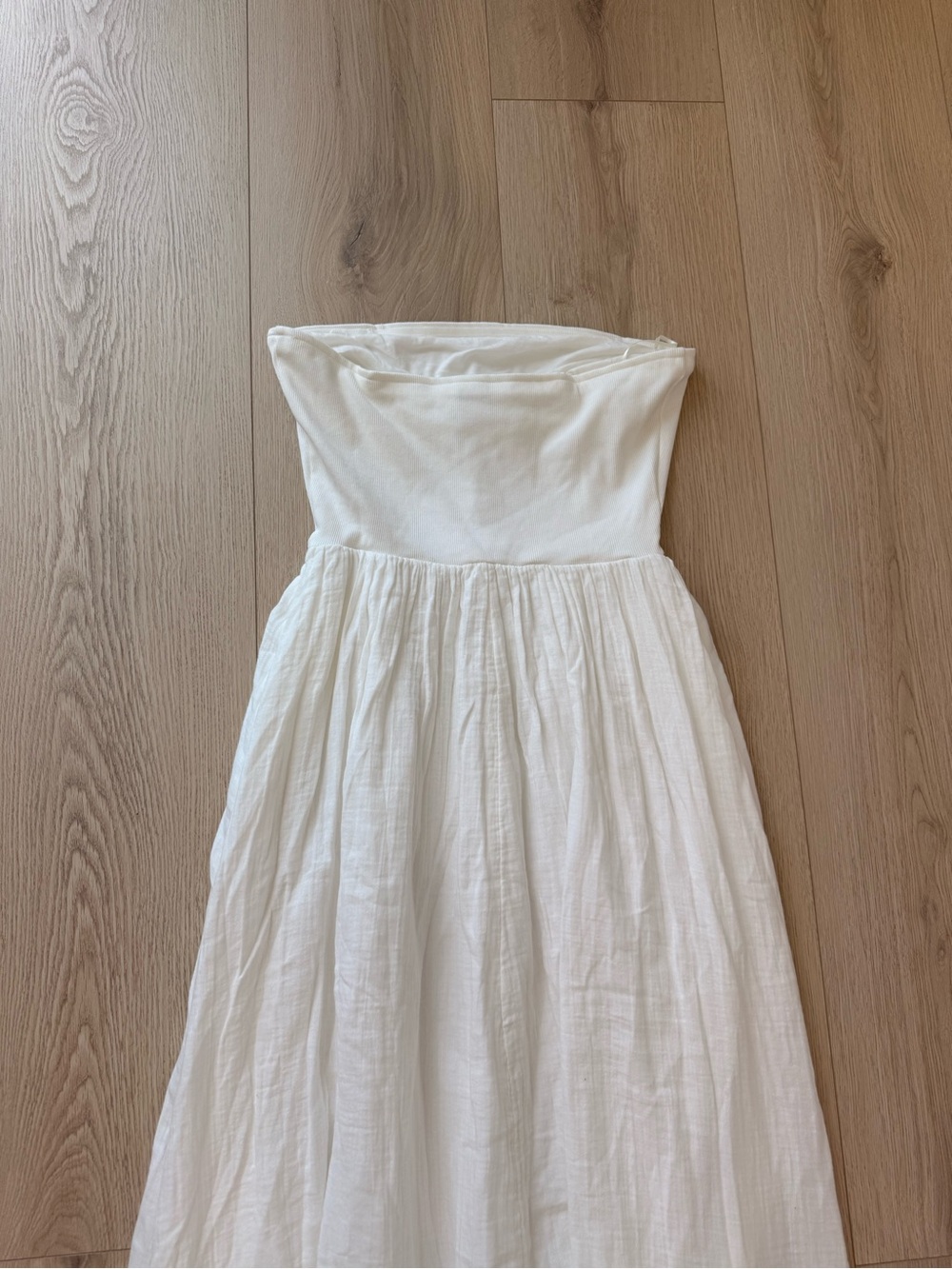 GAP White Strapless Maxi Dress women summer dress vacation chic - Picture 6 of 7